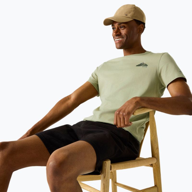 Men's trekking T-shirt REGATTA Breezed light sage 4