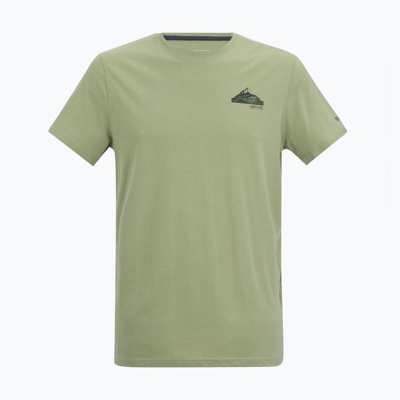Men's trekking T-shirt REGATTA Breezed light sage 5