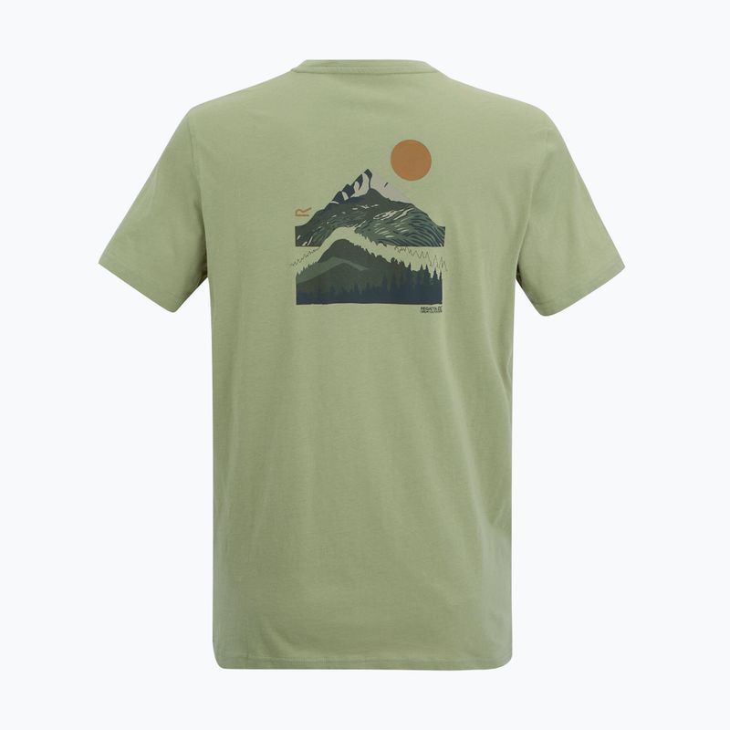 Men's trekking T-shirt REGATTA Breezed light sage 6