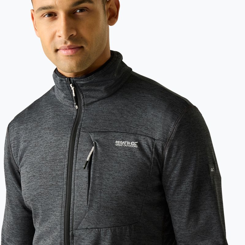 Men's trekking sweatshirt REGATTA Hillden Midlayer dark storm 4