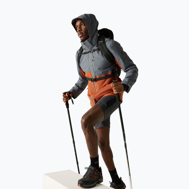 Men's rain jacket REGATTA Waterproof Shell Bosfield brick/dark storm 6