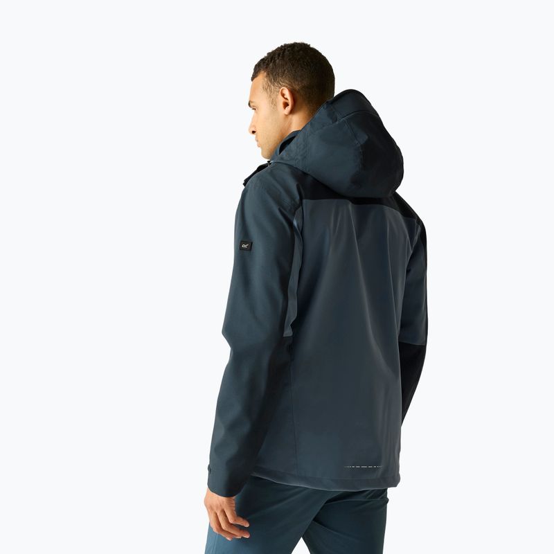 Men's rain jacket REGATTA Waterproof Shell Bosfield china blue/night sky 3