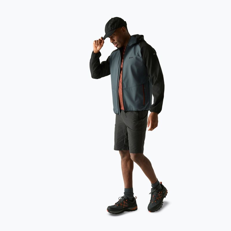 Men's softshell jacket REGATTA Arec III dark storm/black 2