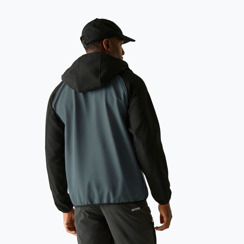 Men's softshell jacket REGATTA Arec III dark storm/black 3