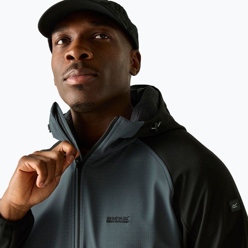 Men's softshell jacket REGATTA Arec III dark storm/black 4