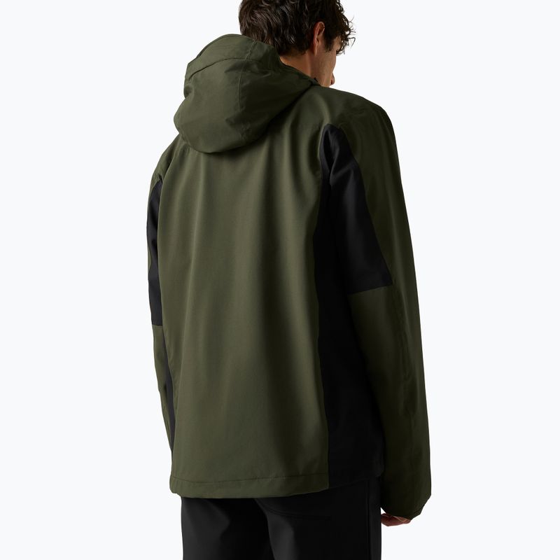 Men's rain jacket REGATTA Birchdale II dark khaki/black 4