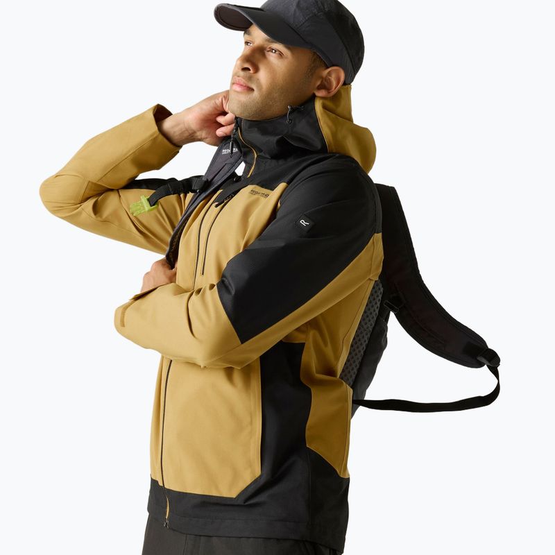 Men's waterproof jacket REGATTA Highton Stretch IV wood brown/black 5