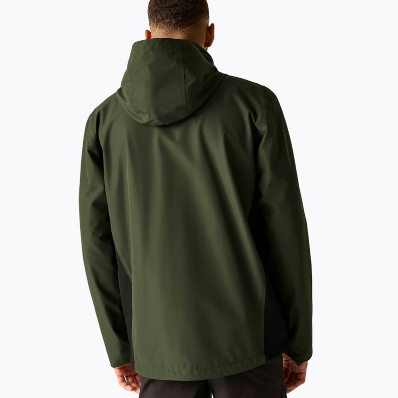 Men's softshell jacket REGATTA Matt II dark khaki/black 3