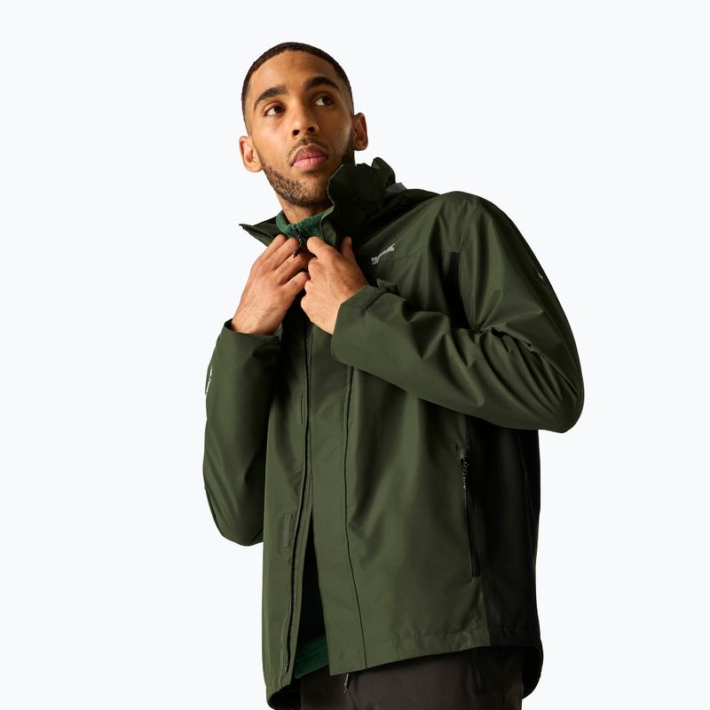Men's softshell jacket REGATTA Matt II dark khaki/black 4