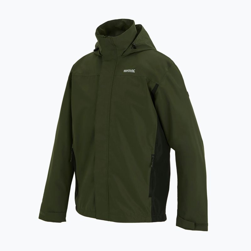 Men's softshell jacket REGATTA Matt II dark khaki/black 10
