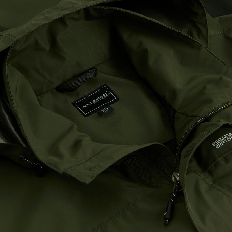 Men's softshell jacket REGATTA Matt II dark khaki/black 11