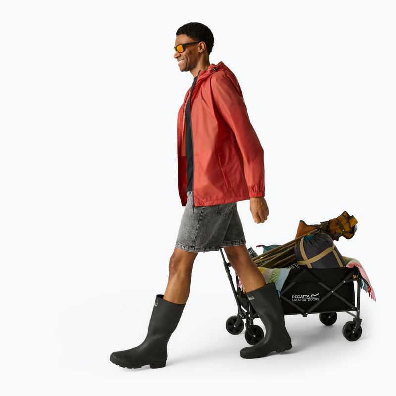 Men's rain jacket Regatta Pack-It III brick 3