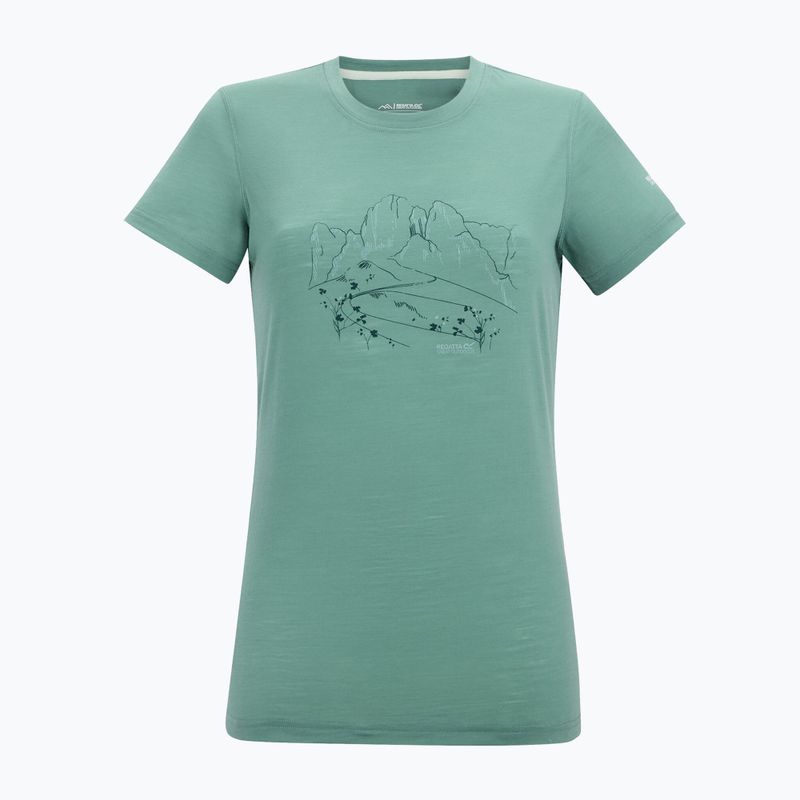 Women's trekking T-shirt REGATTA Escade ivy moss 5