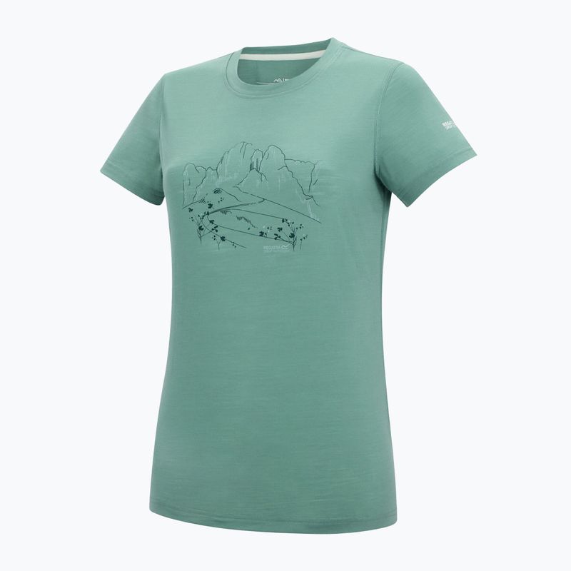 Women's trekking T-shirt REGATTA Escade ivy moss 7