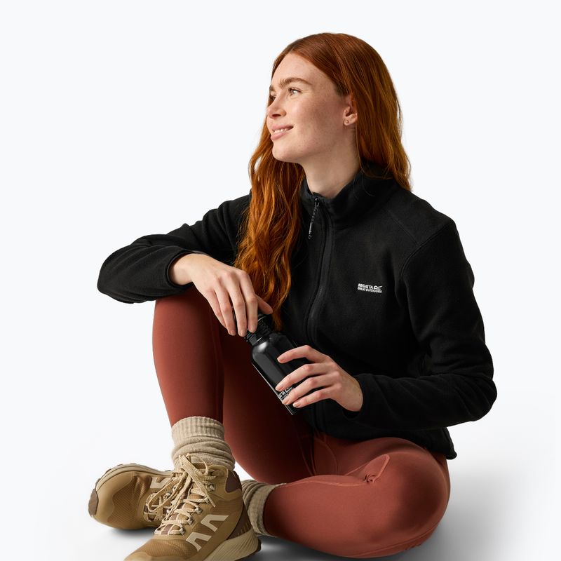 Women's fleece sweatshirt REGATTA Floreo IV black 4