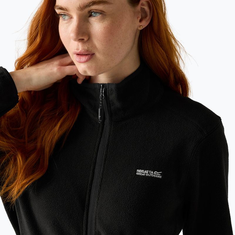 Women's fleece sweatshirt REGATTA Floreo IV black 5