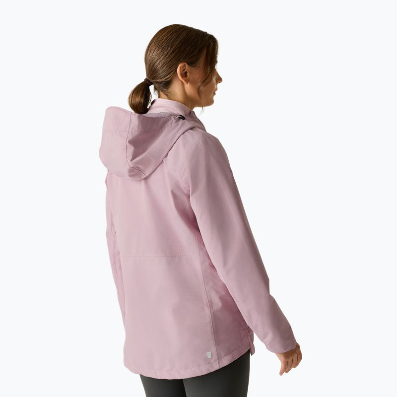 Women's rain jacket REGATTA Hamara IV powder lilac 3