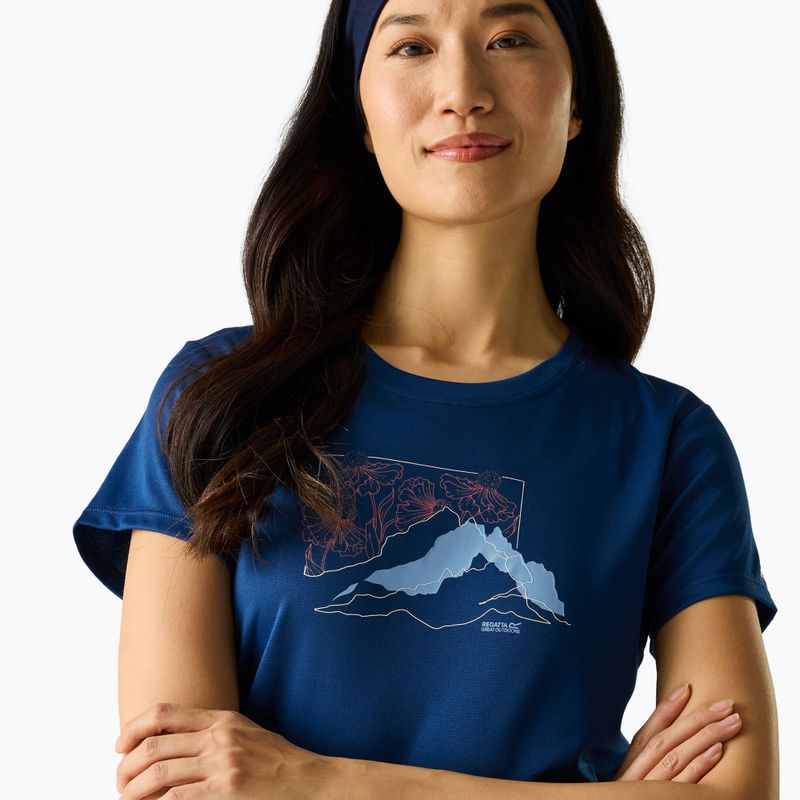 Women's trekking T-shirt REGATTA Fingal aviator blue 2