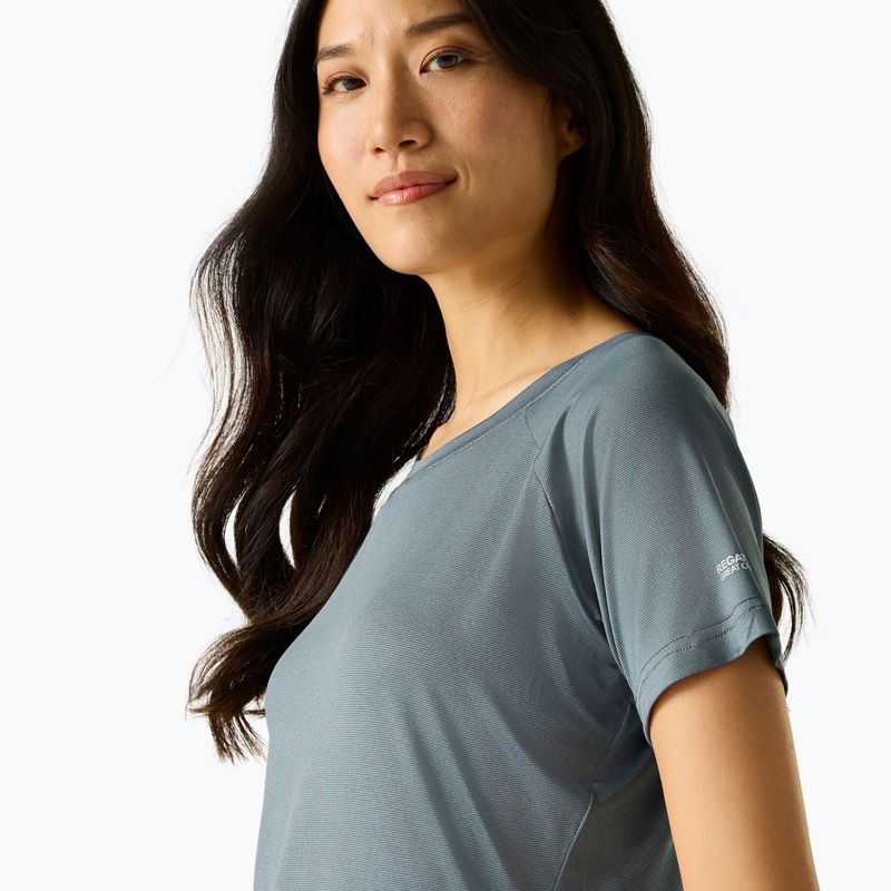 Women's trekking T-shirt REGATTA Limonite dark storm 4