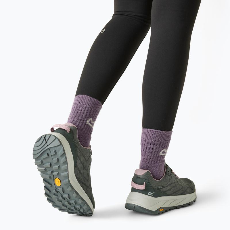 Women's trekking boots REGATTA Cruize dark storm/powder lilac 11