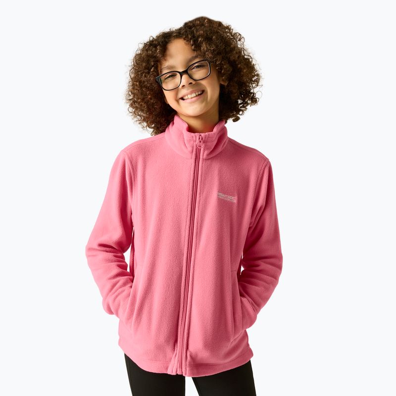 Children's fleece sweatshirt REGATTA King II pink lemonade