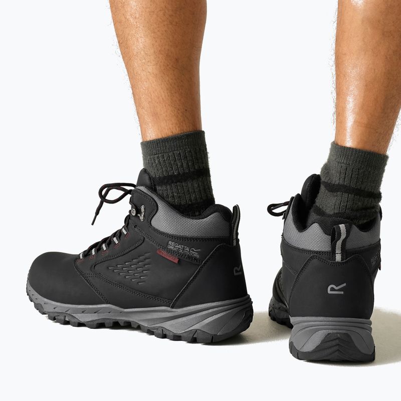 Men's trekking boots REGATTA Amble Boot Waterproof black/riored 6