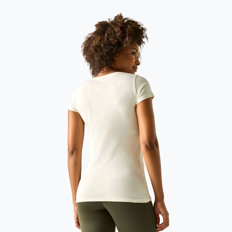 Women's trekking T-shirt REGATTA Breezed barley white 3