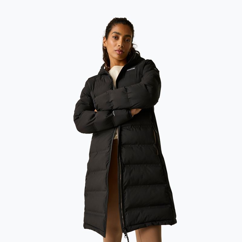 Womens insulated coat REGATTA Altoro Thermal Long black/mocha 5
