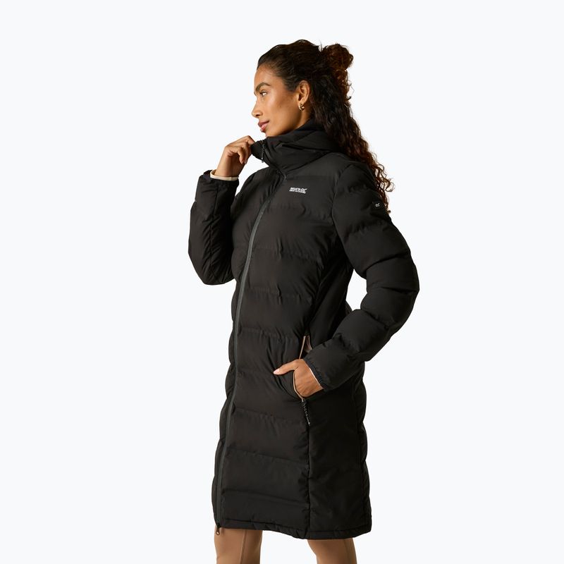 Womens insulated coat REGATTA Altoro Thermal Long black/mocha 6