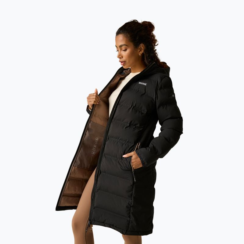 Womens insulated coat REGATTA Altoro Thermal Long black/mocha 7