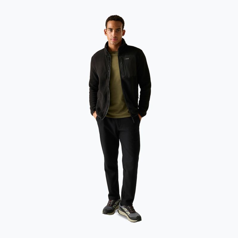 Men's fleece sweatshirt REGATTA Frankie Borg black/black 2