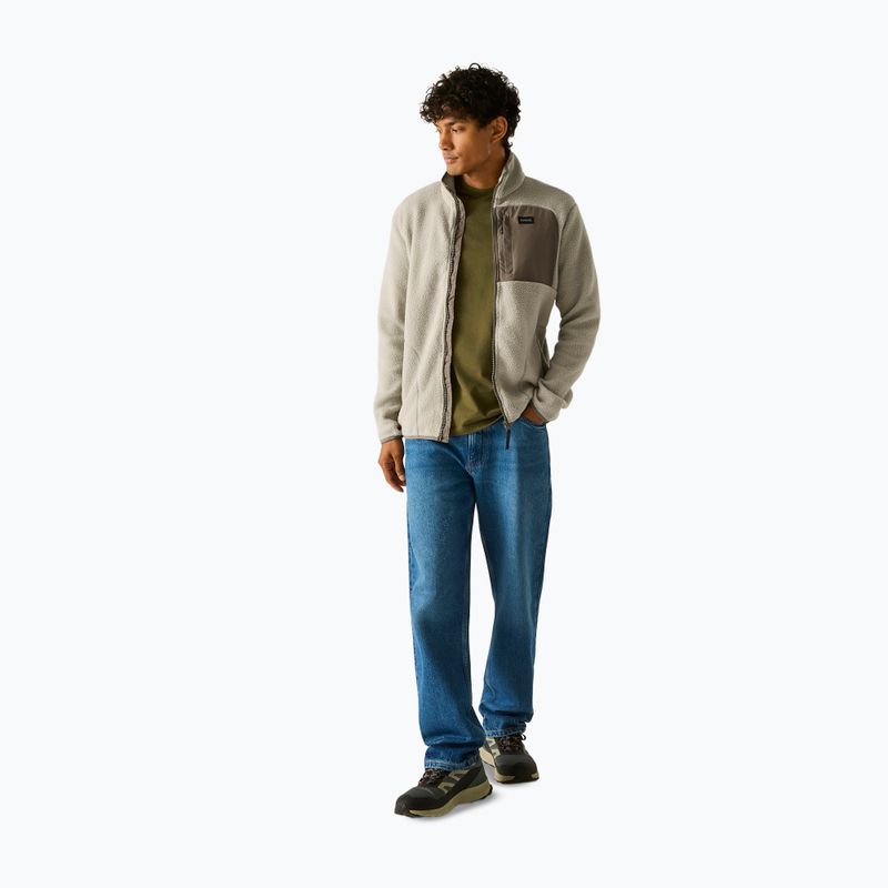 Men's fleece sweatshirt REGATTA Frankie Borg abbeystone/smokey olive 3