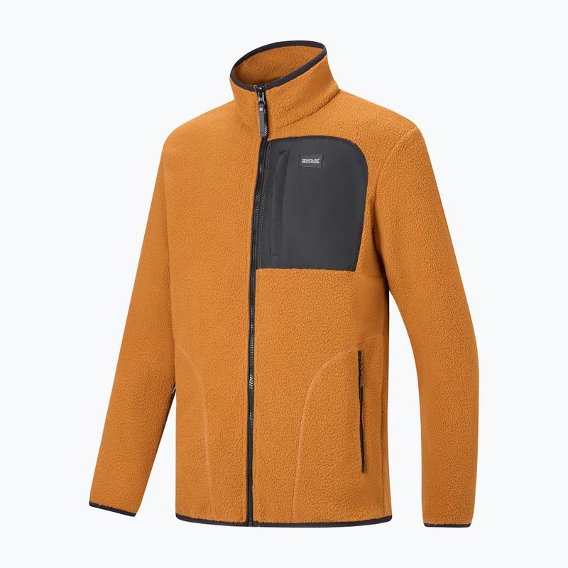 Men's fleece sweatshirt REGATTA Frankie Borg rich tan/black 9