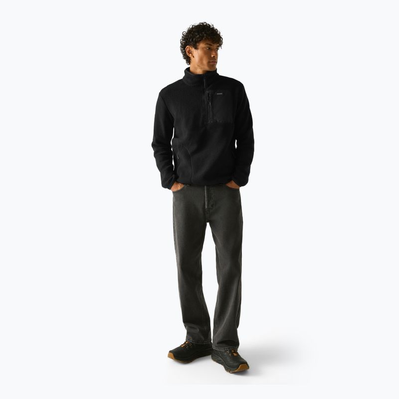 Men's fleece sweatshirt REGATTA Frankie Borg Half Zip black/black 2