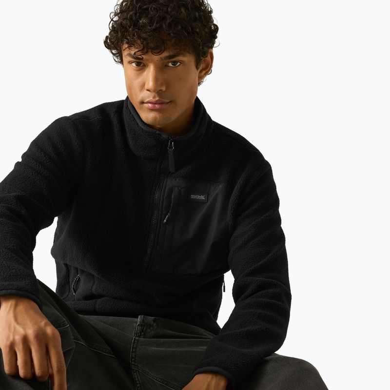 Men's fleece sweatshirt REGATTA Frankie Borg Half Zip black/black 6