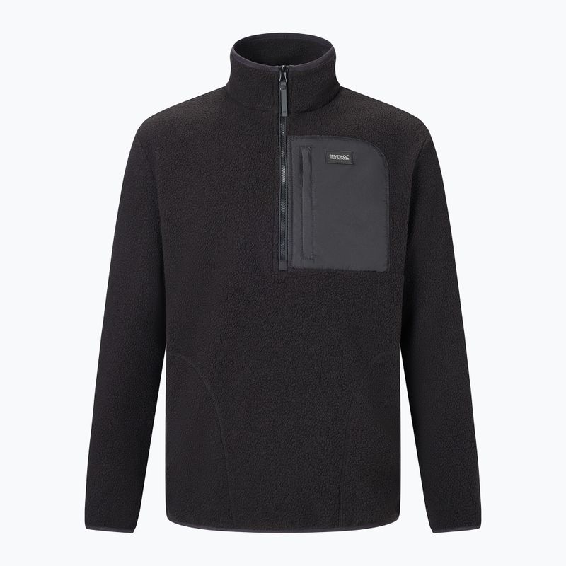 Men's fleece sweatshirt REGATTA Frankie Borg Half Zip black/black 8