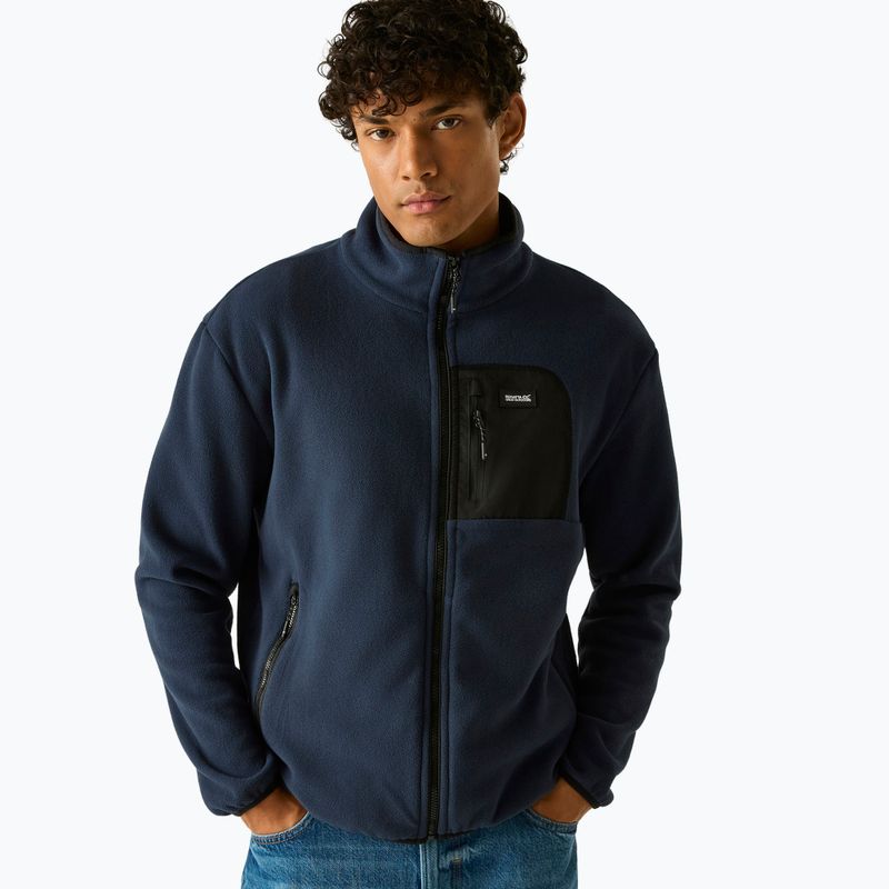 Men's fleece sweatshirt REGATTA Frankie Full Zip Fleece navy/black