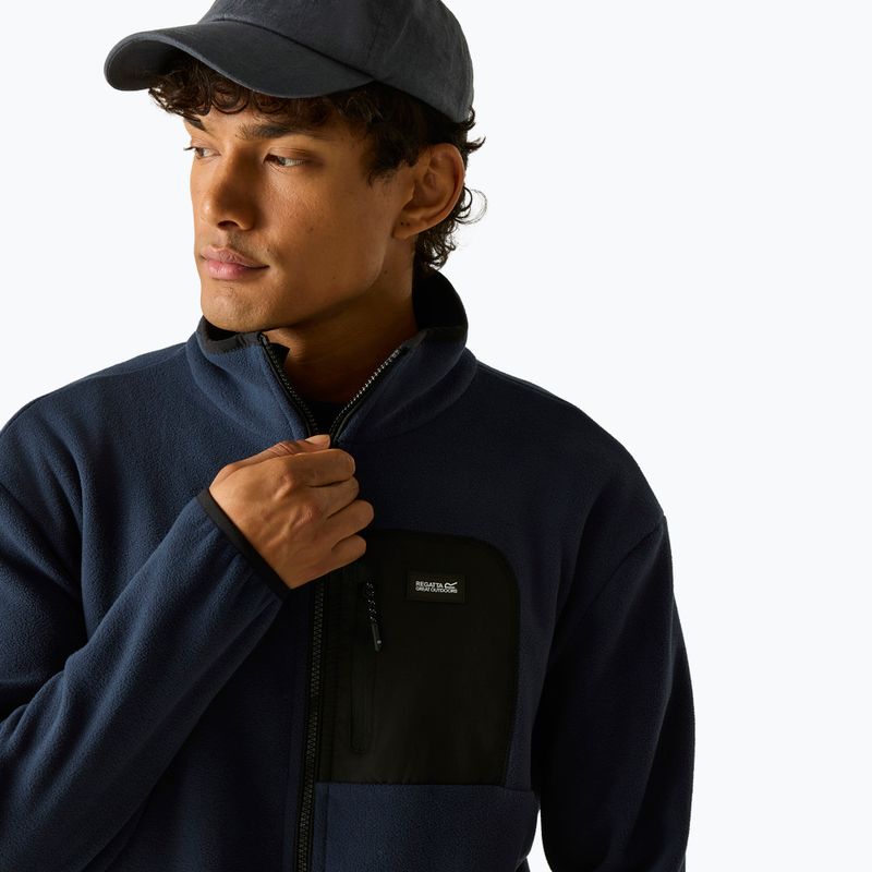 Men's fleece sweatshirt REGATTA Frankie Full Zip Fleece navy/black 6