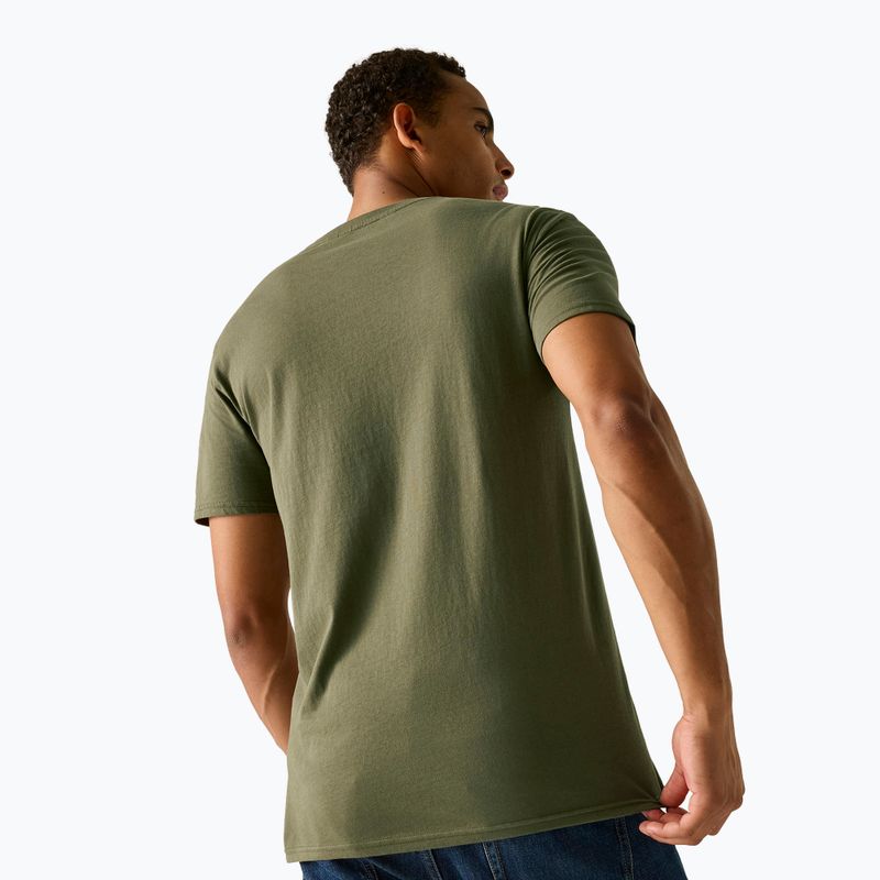Men's T-shirt Regatta ClineIX dark khaki mountain reflect 4