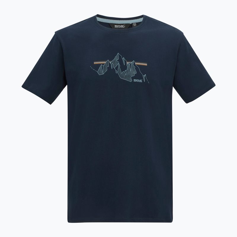Men's T-shirt REGATTA ClineIX navy mountain lines 6