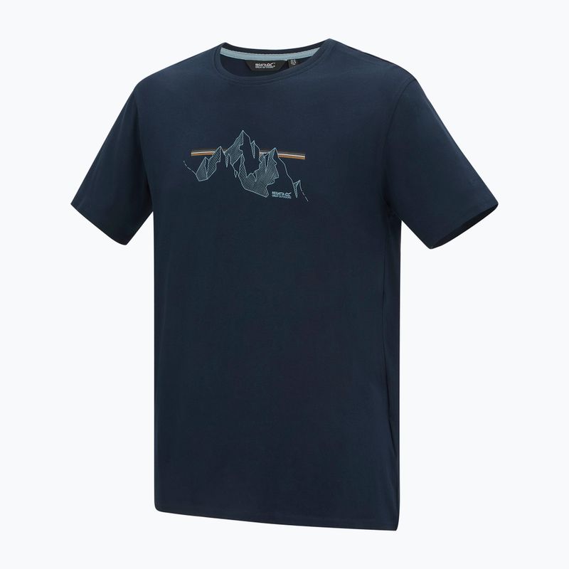 Men's T-shirt REGATTA ClineIX navy mountain lines 8