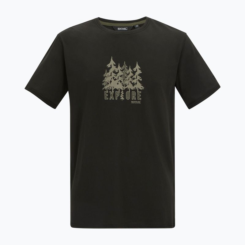 Men's T-shirt REGATTA ClineIX black explore forest 7