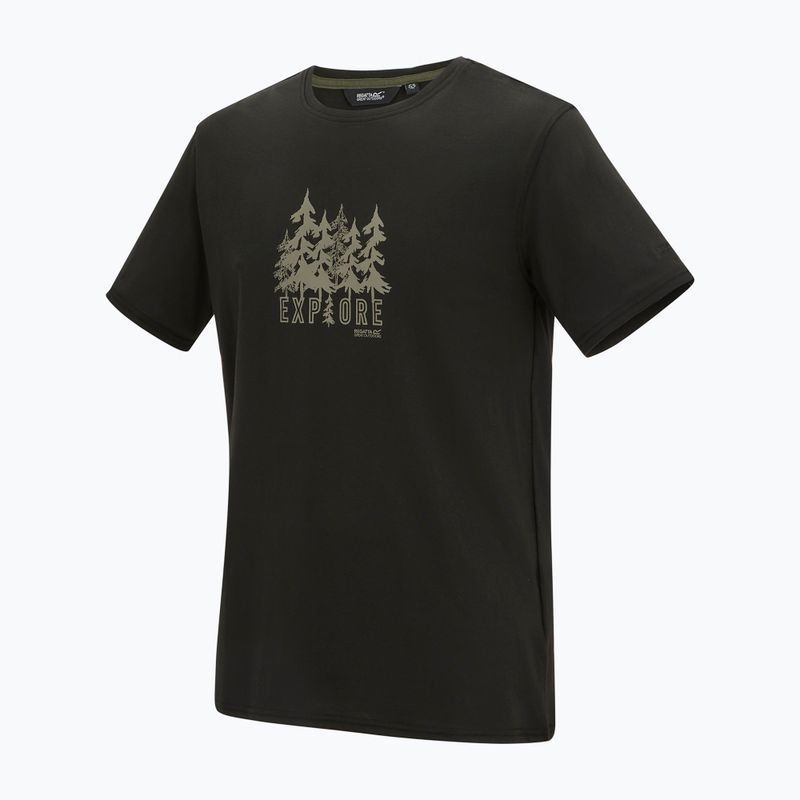 Men's T-shirt REGATTA ClineIX black explore forest 9
