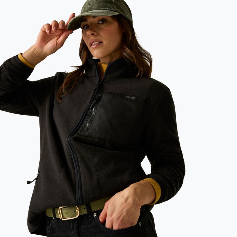 Women's fleece sweatshirt REGATTA Frankie Full Zip black 3