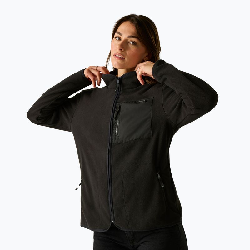 Women's fleece sweatshirt REGATTA Frankie Full Zip black 5