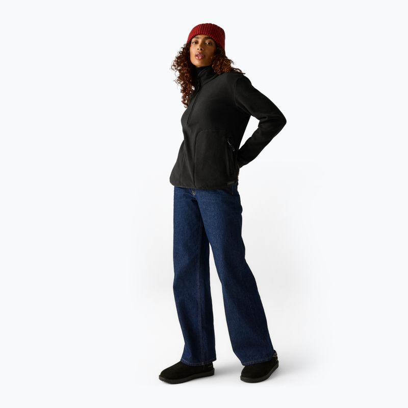 Women's fleece sweatshirt REGATTA Frankie Half Zip black 2
