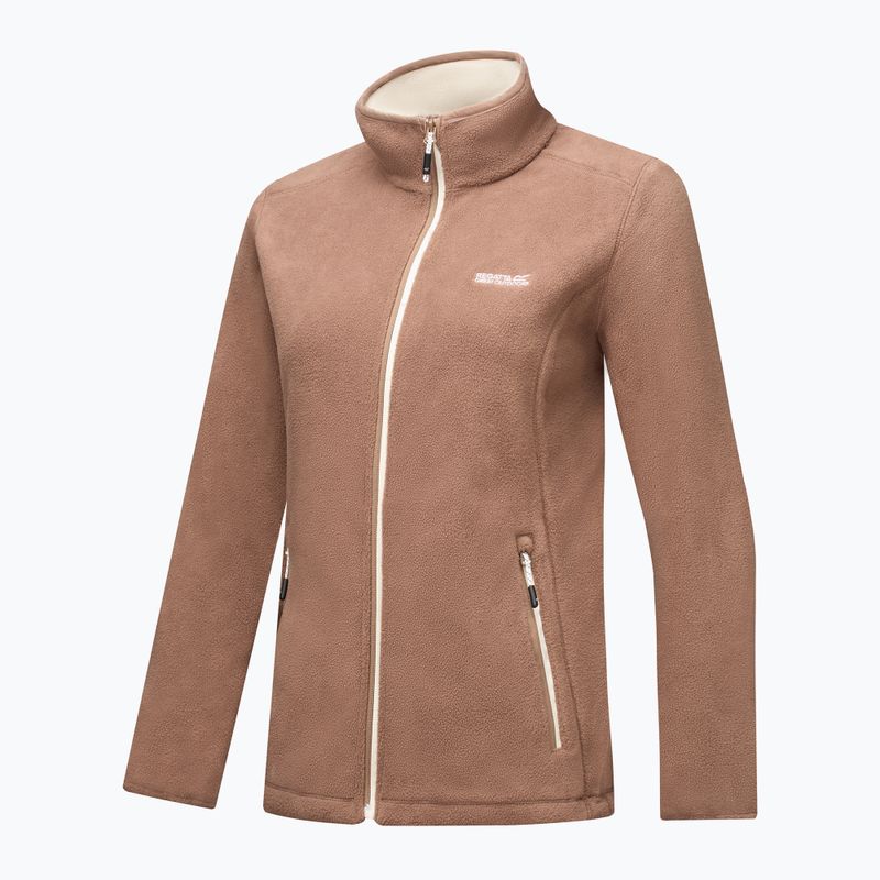 Women's fleece sweatshirt Regatta Floreo IV mocha/light vanilla 9