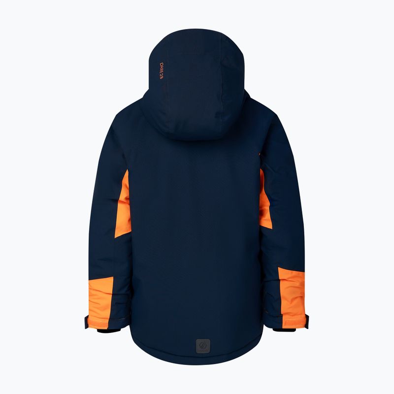 Children's ski jacket Dare2B Rip It Jacket navy/electric orange 10