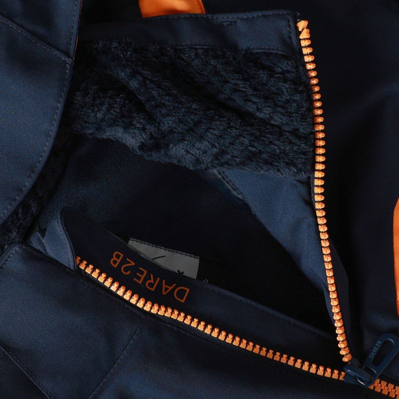 Children's ski jacket Dare2B Rip It Jacket navy/electric orange 12