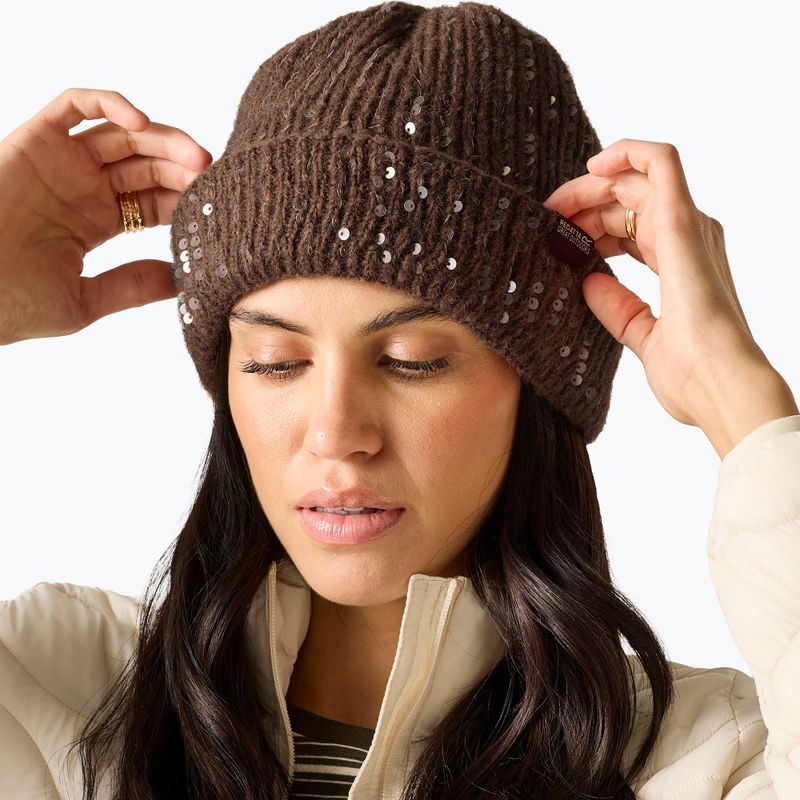 Women's winter hat REGATTA Lorelai Hat mocha 3